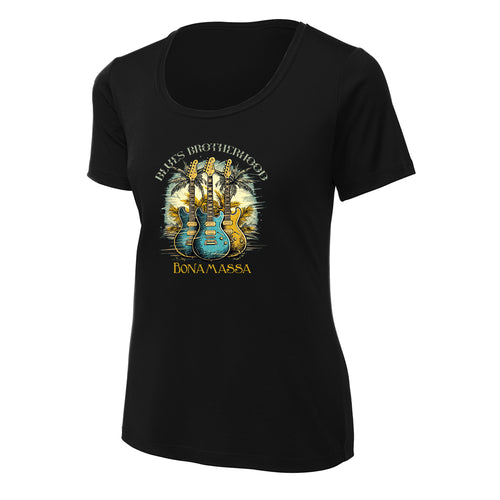 Blues Brotherhood Tropical UV Pro Scoop Neck T-Shirt (Women)