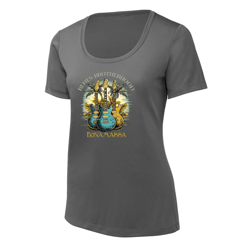 Blues Brotherhood Tropical UV Pro Scoop Neck T-Shirt (Women)
