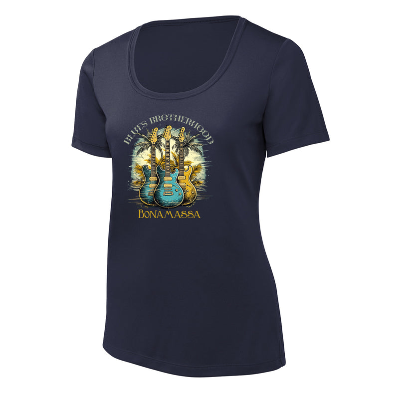 Blues Brotherhood Tropical UV Pro Scoop Neck T-Shirt (Women)
