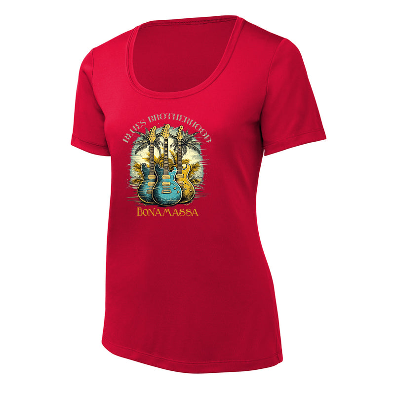 Blues Brotherhood Tropical UV Pro Scoop Neck T-Shirt (Women)