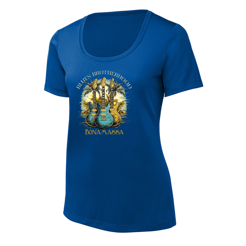 Blues Brotherhood Tropical UV Pro Scoop Neck T-Shirt (Women)