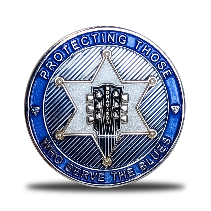 Protecting the Blues Challenge Coin - Silver