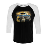 Cruisin' Blues 3/4 Sleeve T-Shirt (Unisex)
