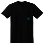 Blues Deco Train Pocket T-Shirt (Unisex)
