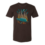 Blues Deco Train T-Shirt (Unisex)