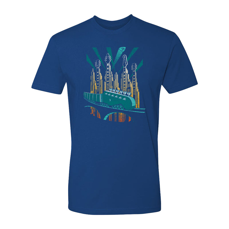 Blues Deco Train T-Shirt (Unisex)
