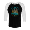 Blues Deco Train 3/4 Sleeve T-Shirt (Unisex)