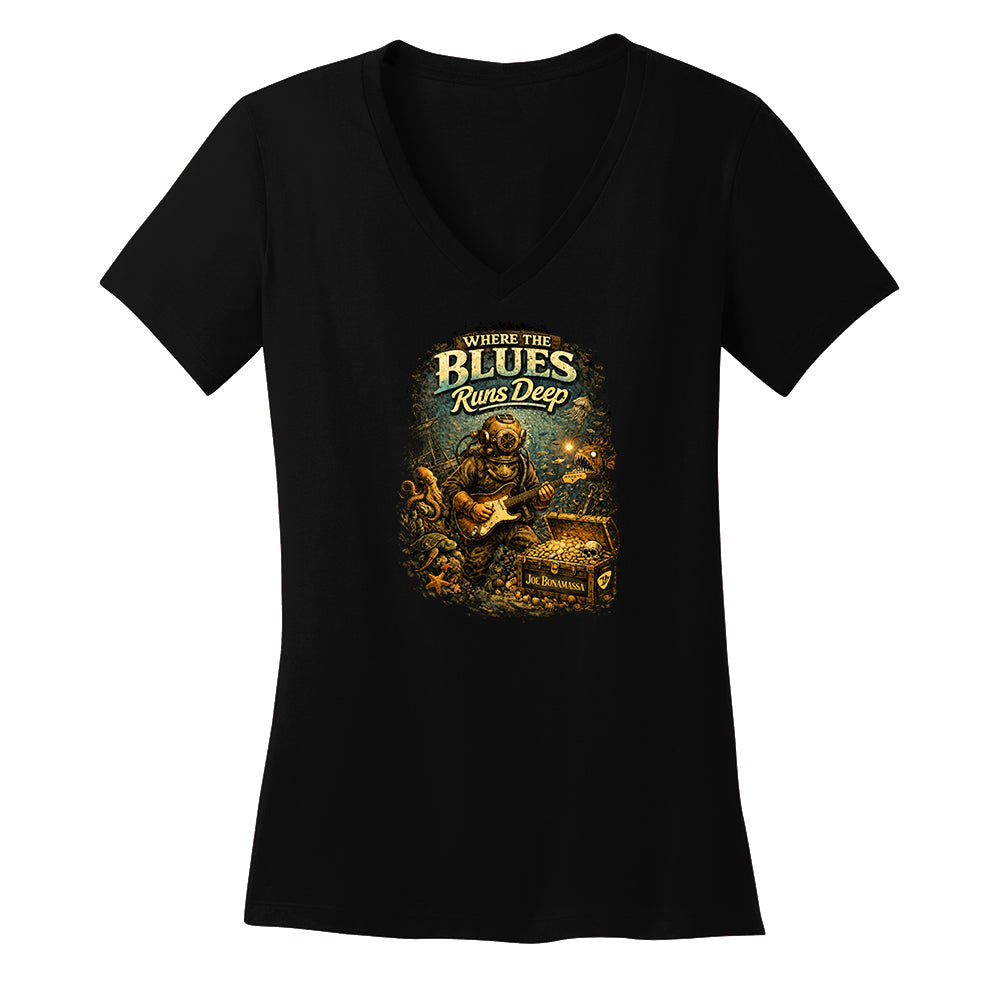 Blues Runs Deep V-Neck (Women)