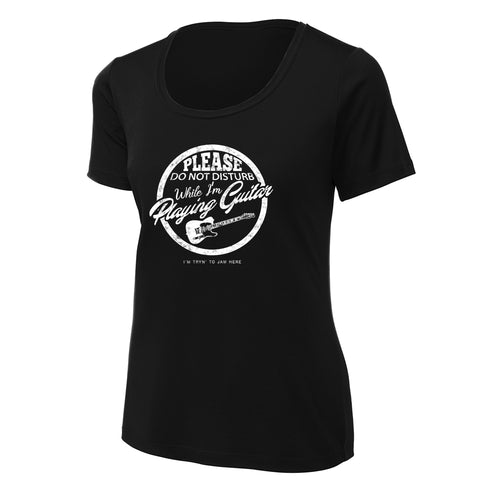 Do Not Disturb UV Pro Scoop Neck T-Shirt (Women) - White