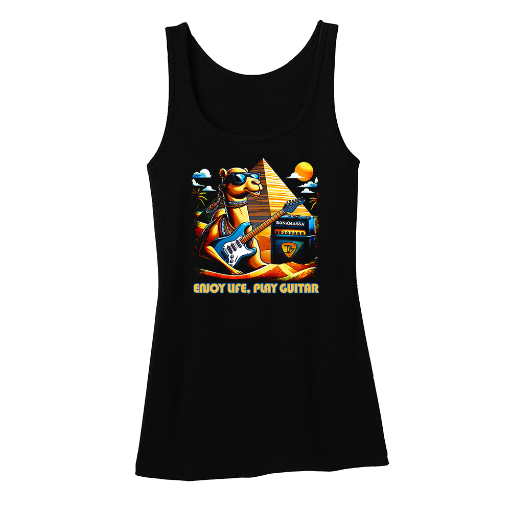 Enjoy Life, Play Guitar Camel Tank (Women)