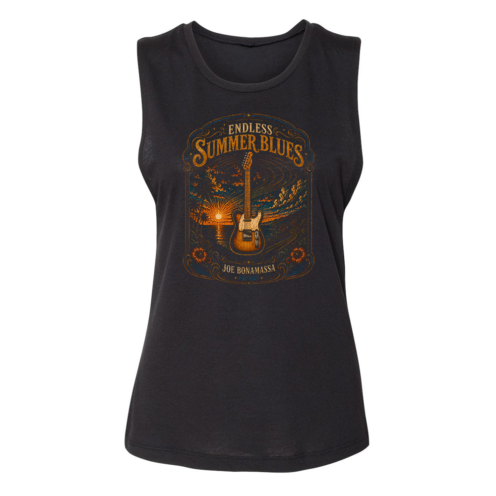 Endless Summer Blues Vintage Washed Jersey Tank (Women)