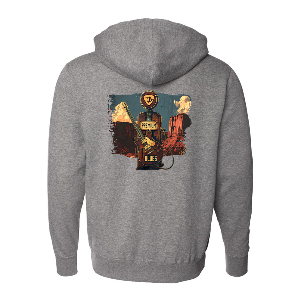 Fueled By The Blues Zip-Up Hoodie (Unisex)