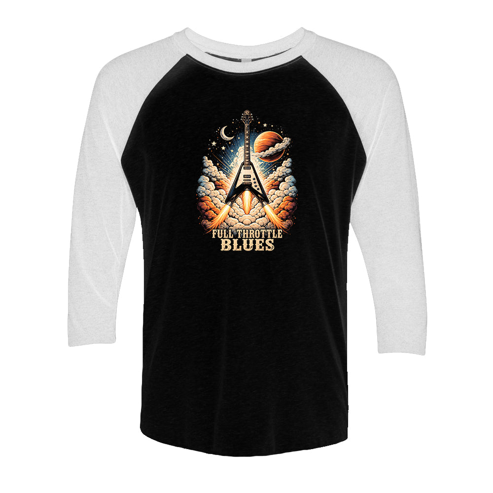Full Throttle Blues 3/4 Sleeve T-Shirt (Unisex)