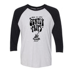 Gently Trips 3/4 Sleeve T-Shirt (Unisex) - Black