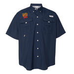 Gently Trips Columbia PFG Bahama II Short Sleeve (Men) - Gold/Red