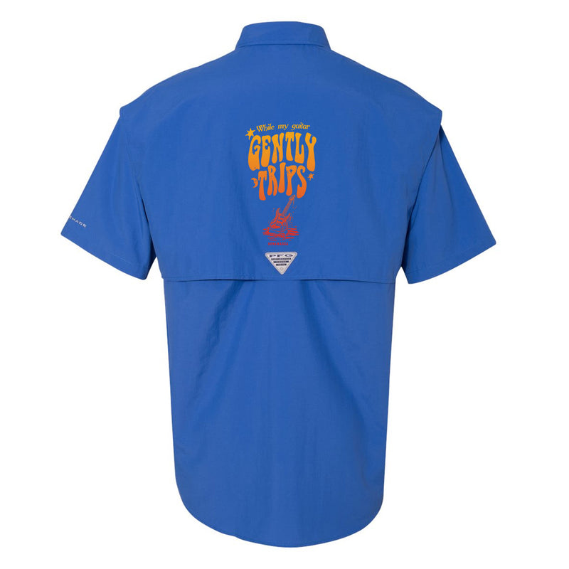 Gently Trips Columbia PFG Bahama II Short Sleeve (Men) - Gold/Red