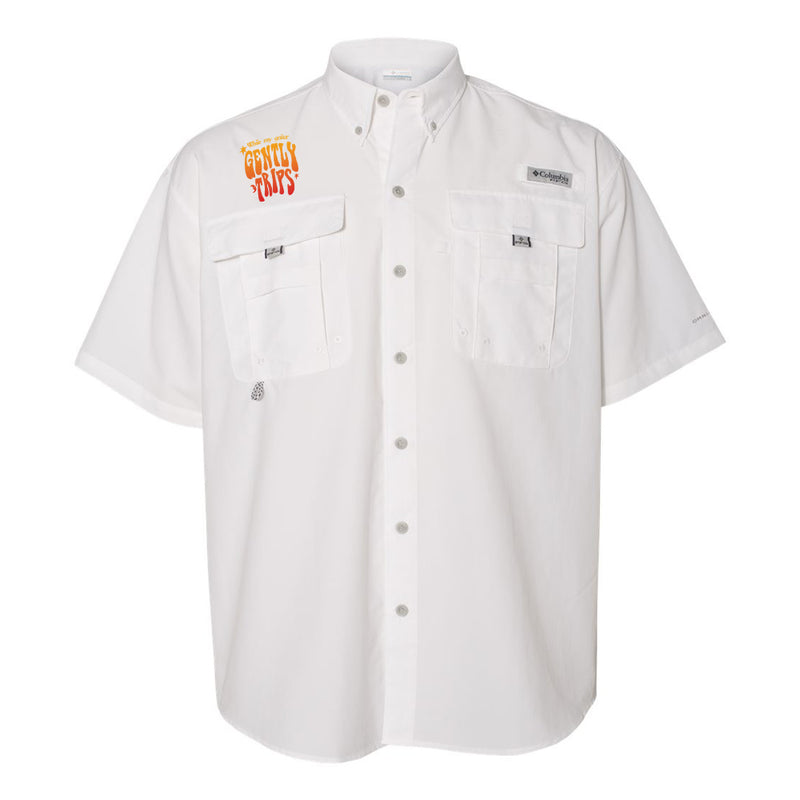 Gently Trips Columbia PFG Bahama II Short Sleeve (Men) - Gold/Red