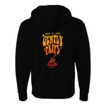Gently Trips Zip-Up Hoodie (Unisex) - Gold/Red