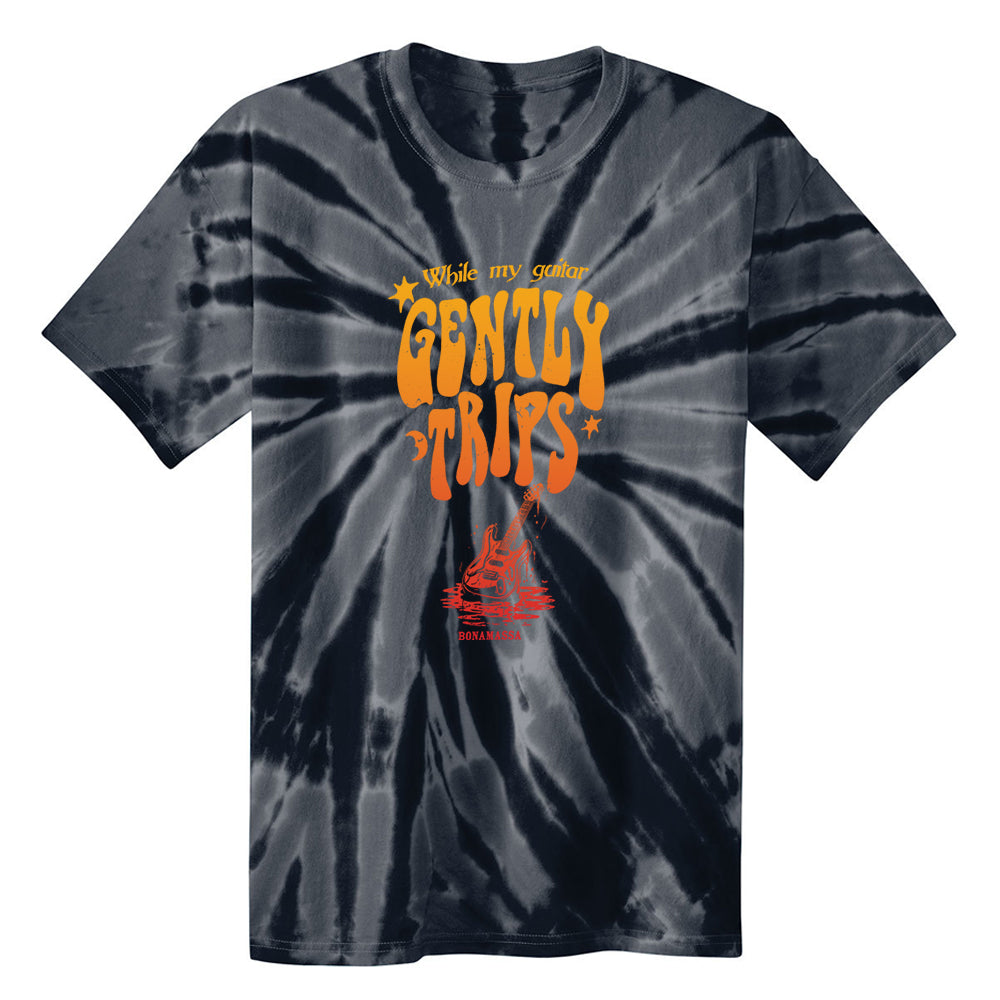 Gently Trips Tie Dye T-Shirt (Unisex) - Gold/Red
