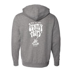 Gently Trips Zip-Up Hoodie (Unisex) - White