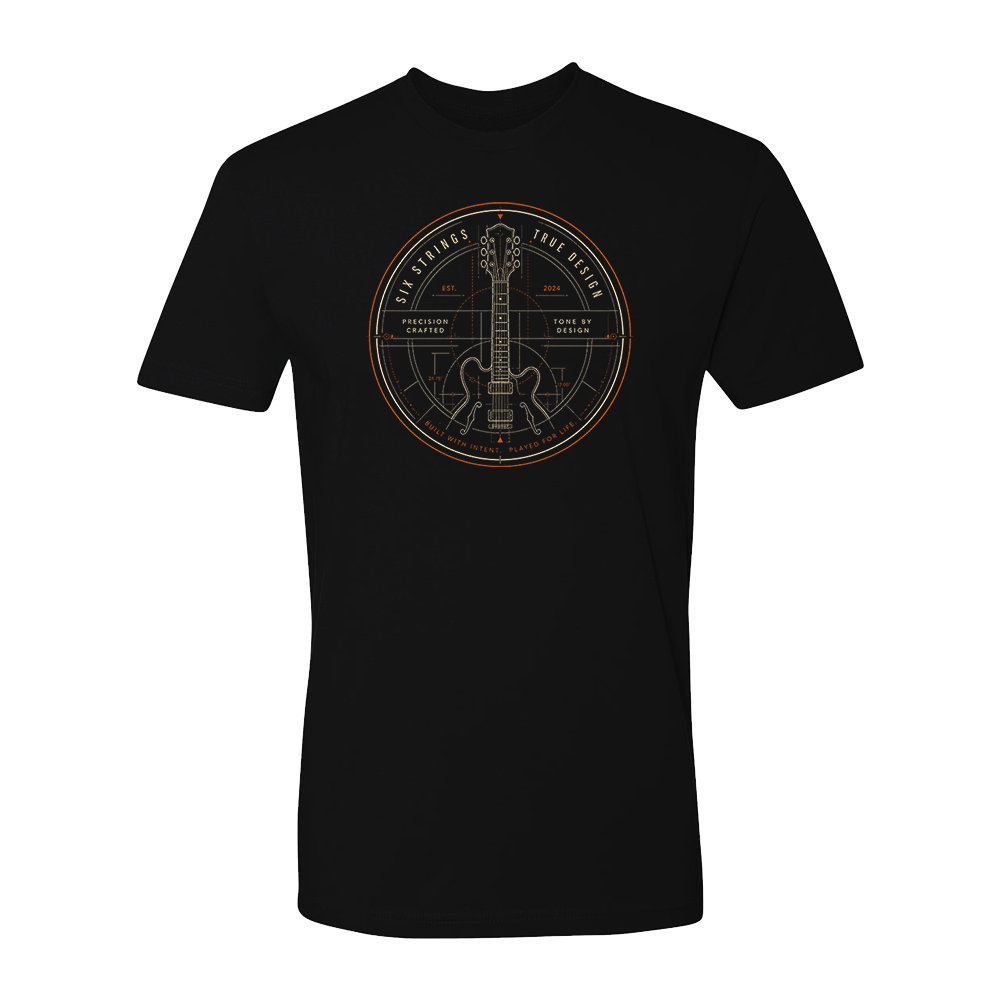 Guitar Blueprint T-Shirt (Unisex)