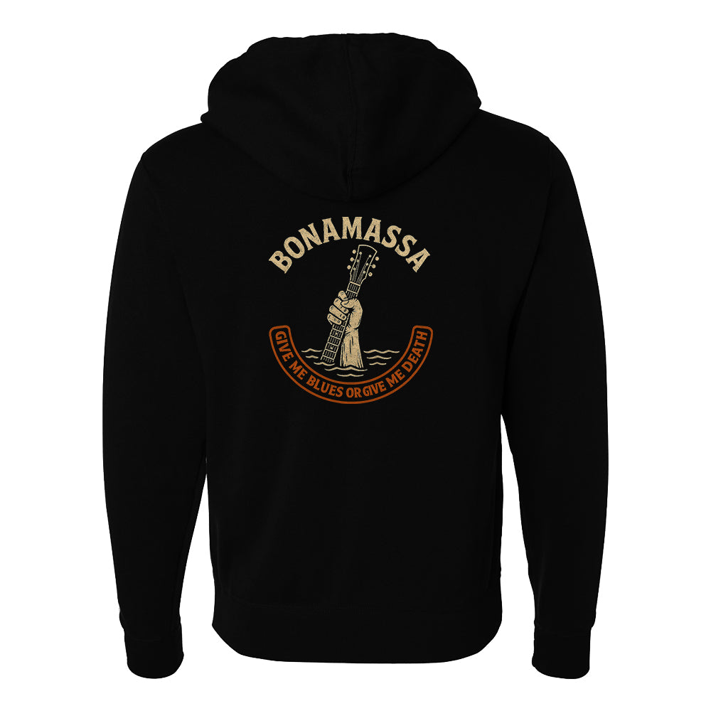 Bonamassa Give Me Blues Or Give Me Death Zip-Up Hoodie (Unisex)