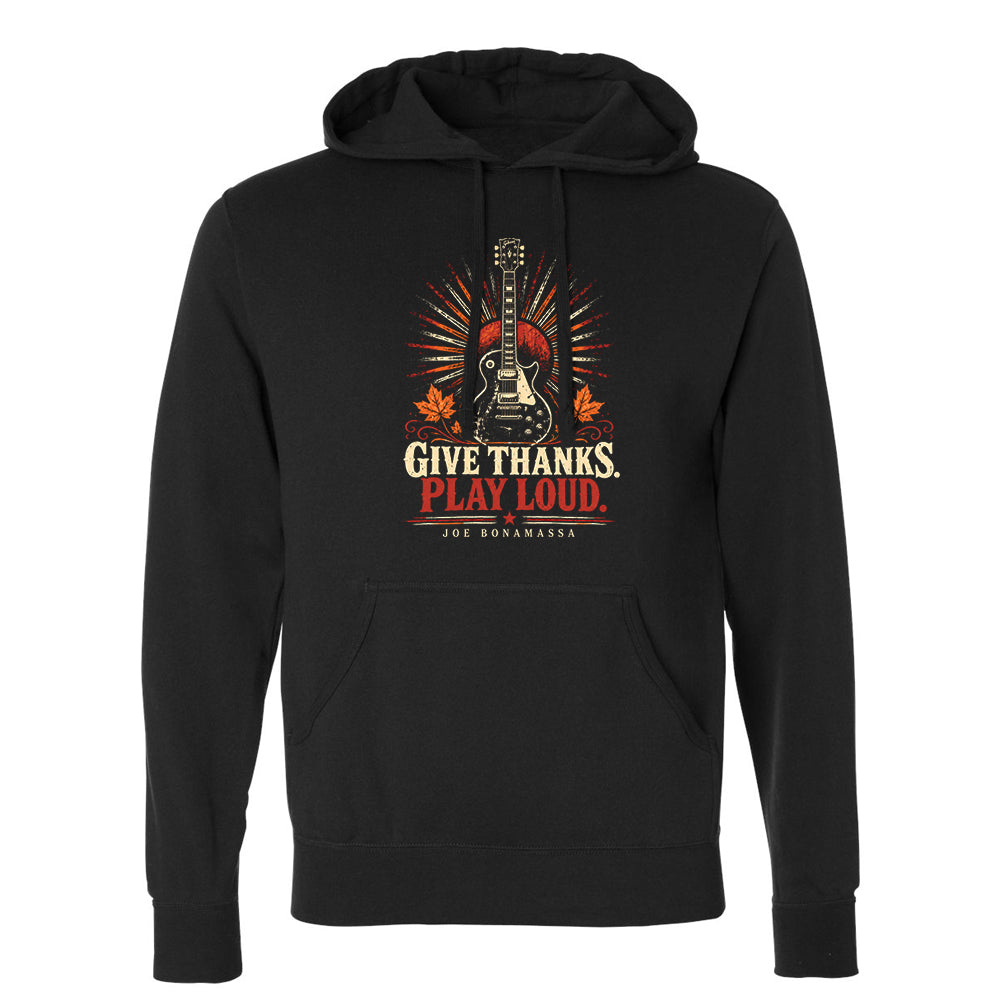 Give Thanks, Play Loud Pullover Hoodie (Unisex)