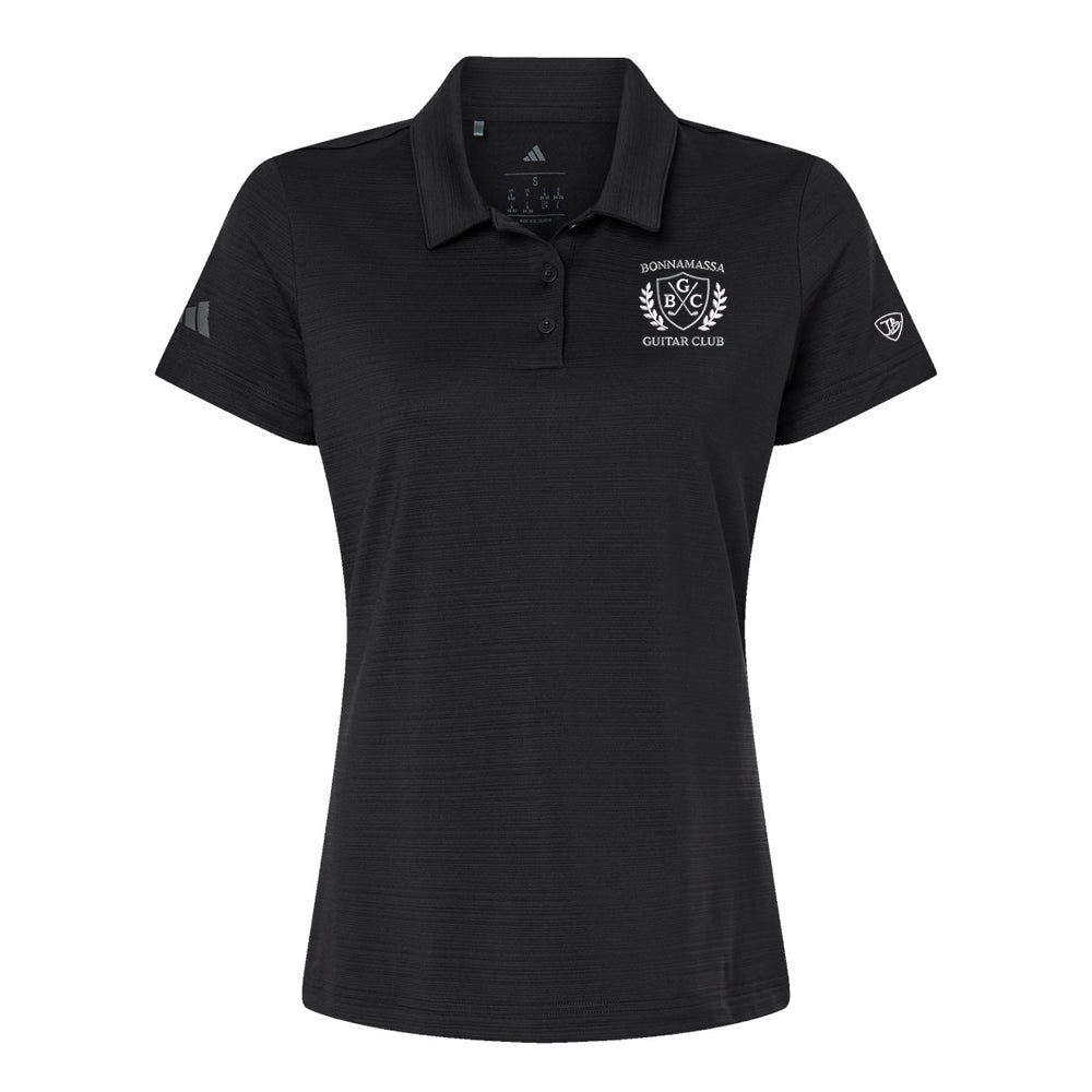 Bonamassa Guitar Club Adidas Textured Stripe Polo (Women)