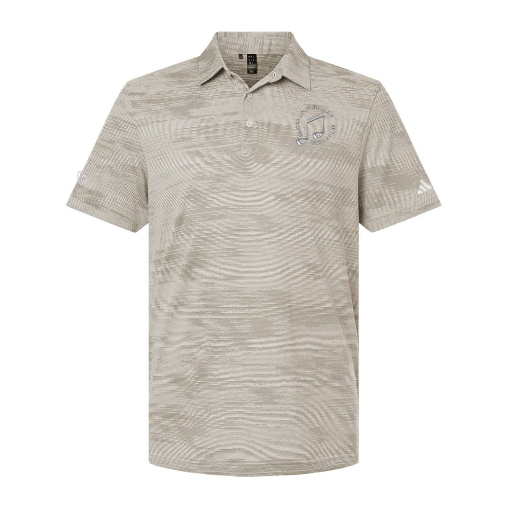 Guitar Country Club Adidas Ultimate365 Textured Stripe Polo (Men)