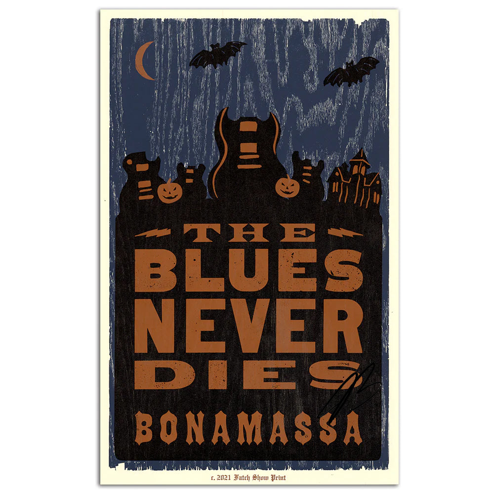 The Blues Never Dies (2021) Hatch Print - Hand-Signed