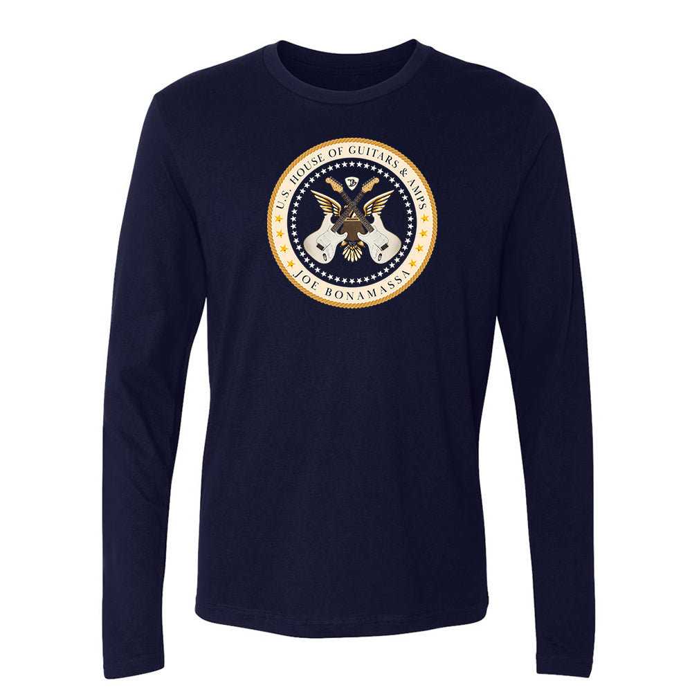 House of Guitars & Amps Crest Long Sleeve (Men)