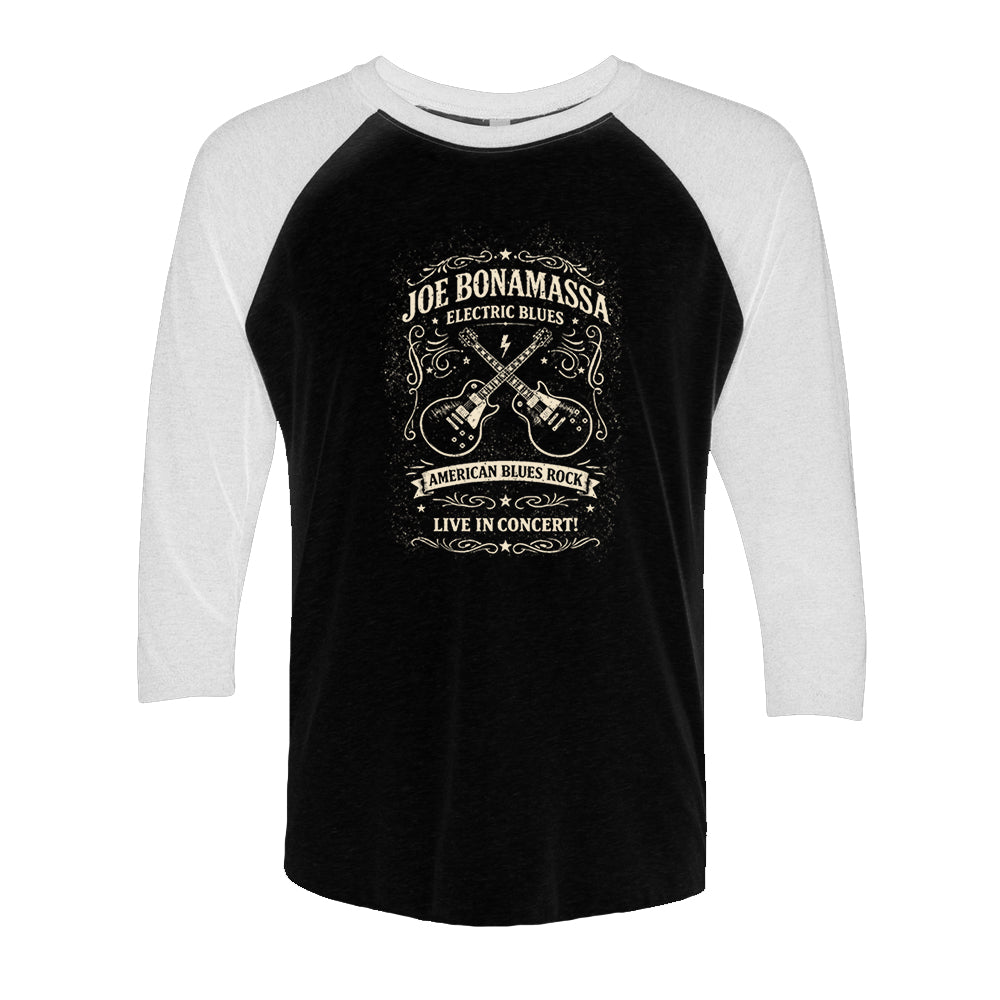 JB Electric Blues 3/4 Sleeve T-Shirt (Unisex)