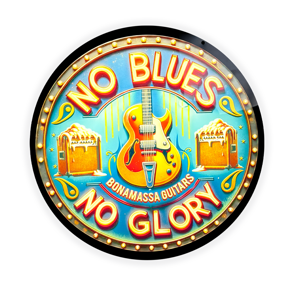 No Blues, No Glory Slim 16" LED Sign