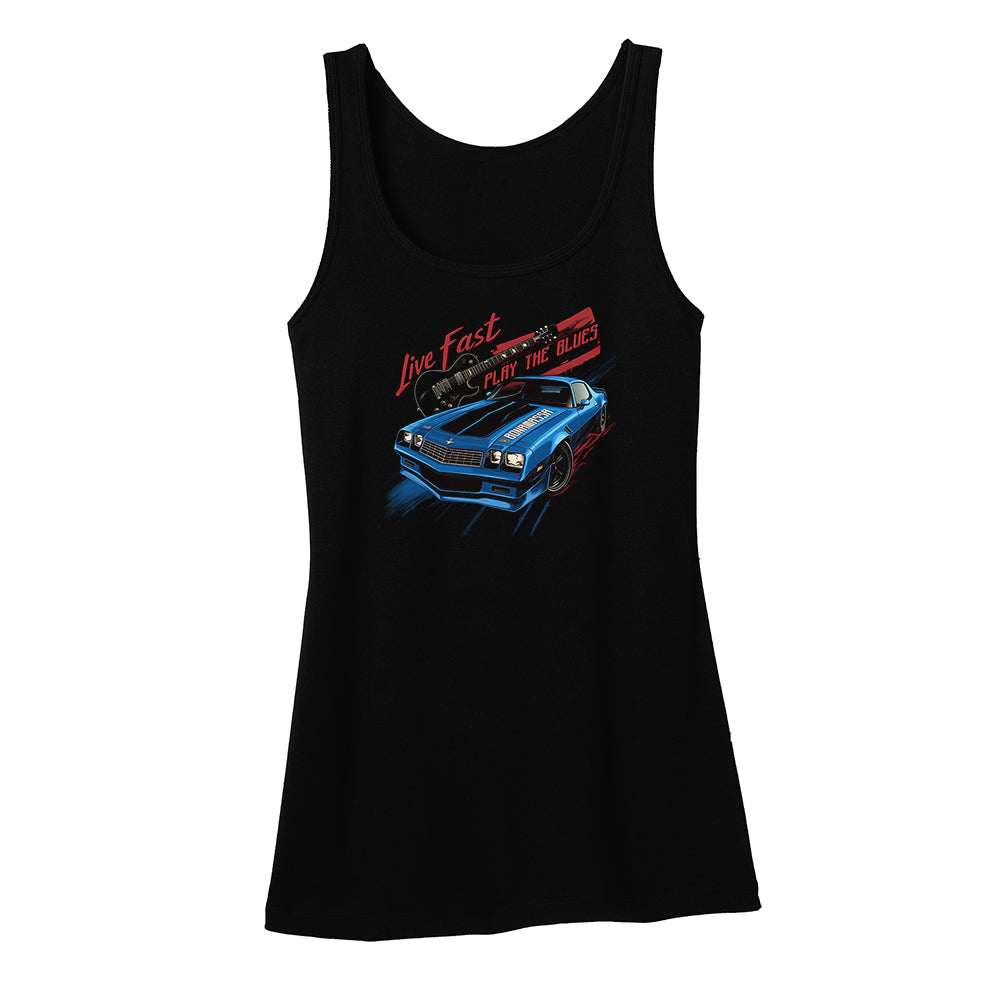 Live Fast, Play The Blues Tank (Women)