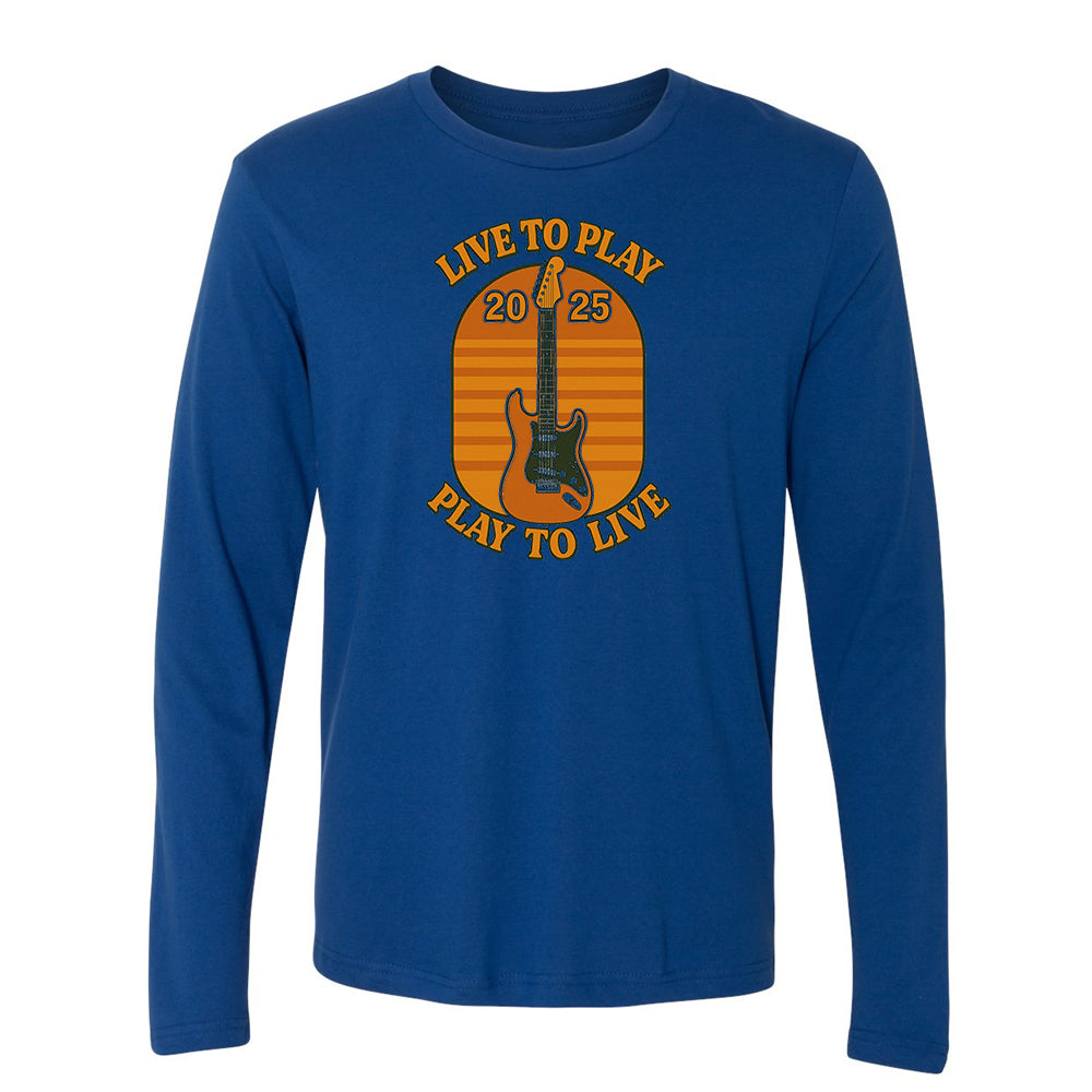 Live To Play, Play To Live Blanche Long Sleeve (Men)
