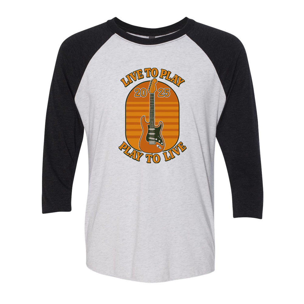 Live To Play, Play To Live Blanche 3/4 Sleeve T-Shirt (Unisex)