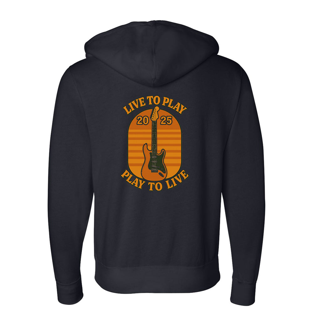 Live To Play, Play To Live Blanche Zip-Up Hoodie (Unisex)