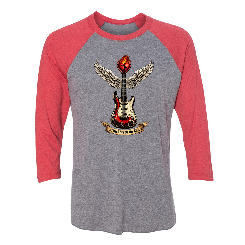 For The Love Of The Blues 3/4 Sleeve T-Shirt (Unisex)