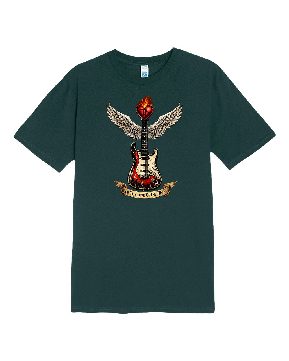 For The Love Of The Blues Lane Seven Heavyweight T-Shirt (Unisex)