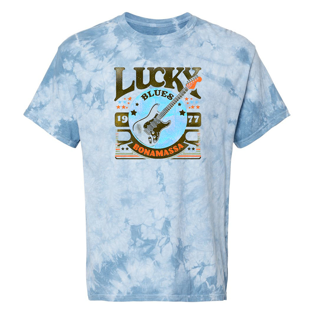 Lucky Blues Crystal Tie Dye T-Shirt (Unisex)