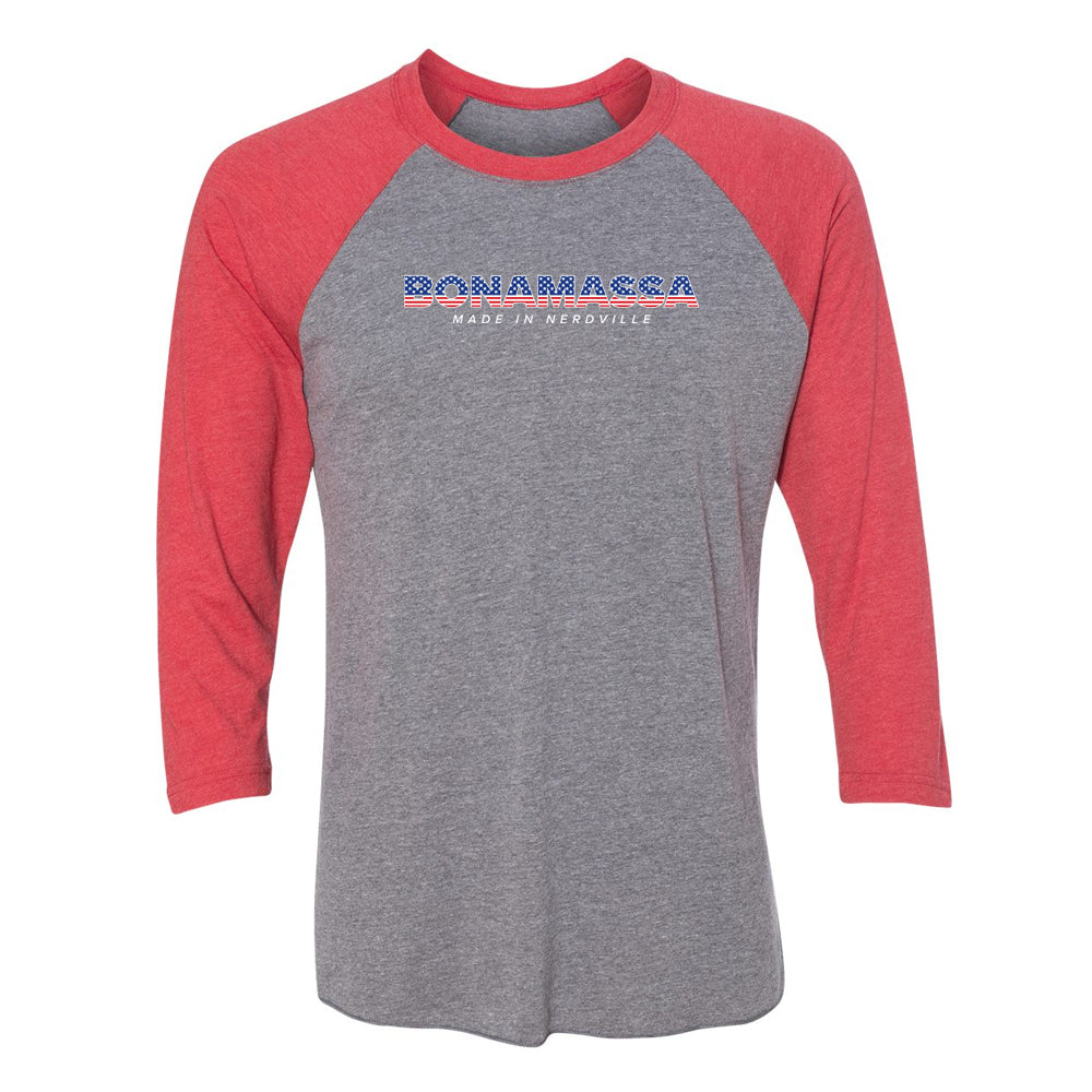 Made In Nerdville USA Tour 3/4 Sleeve T-Shirt (Unisex)