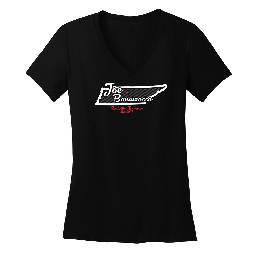 Welcome To Nerdville, TN - Home Of The Blues Tour V-Neck (Women)