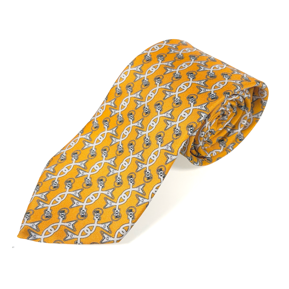 Guitar Link - Grey / Orange Tie