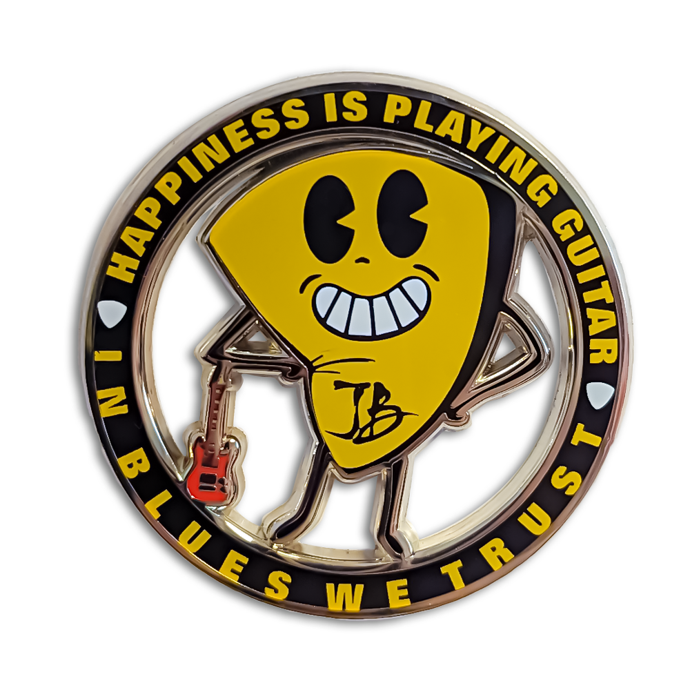 Happiness is Playing Guitar Pin