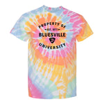 Property of Bluesville University Spiral Tie Dye T-Shirt (Unisex)