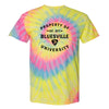 Property of Bluesville University Spiral Tie Dye T-Shirt (Unisex)