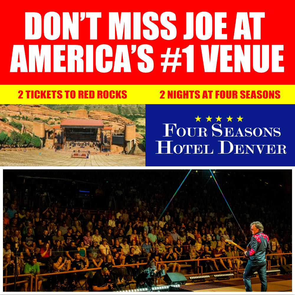 2025 Joe Bonamassa Live in Concert at Red Rocks - Ticket Package with 2 Night Stay at the Four Seasons Hotel