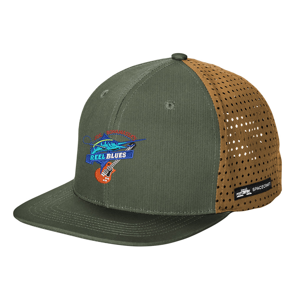 Reel Blues Spacecraft Salish Perforated Hat Olive