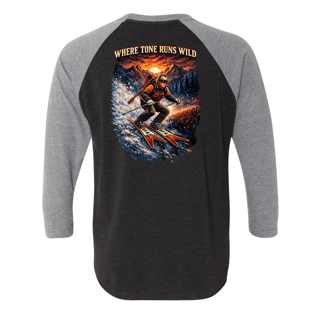 Tones Run Wild Blues 3/4 Sleeve T-Shirt (Unisex)