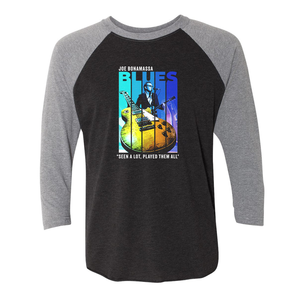 Shades Of Blues 3/4 Sleeve T-Shirt (Unisex)